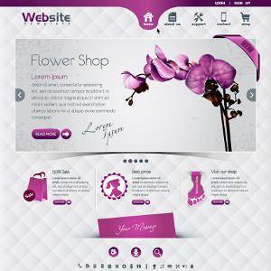 Miranda is creating a website layout. She placed the attractive image of an orchid prominently on t