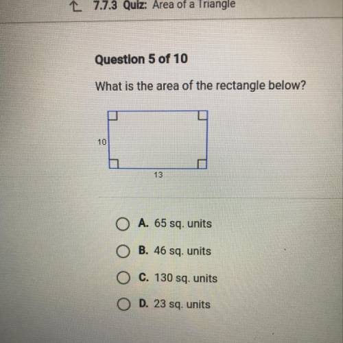 What is the area of the rectangle below? :3