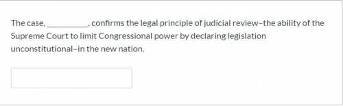 The case, ____________, confirms the legal principle of judicial review–the ability of the Supreme
