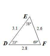 Determine whether each pair of figures is similar. Justify your answer. DEF is not similar to BAC .