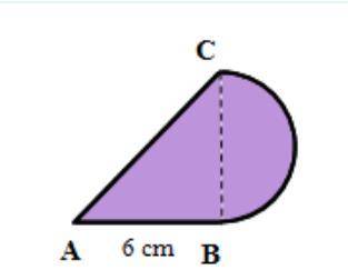 Please help! Find the area and the perimeter of the shaded regions below. Give your answer as a com