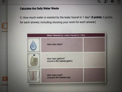 How much water is wasted by the leaky faucet in 1 day? 15 drips per 30 seconds