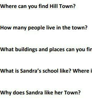 Answer the question about THE PLACE WHERE I LIVE .Use complete sentence