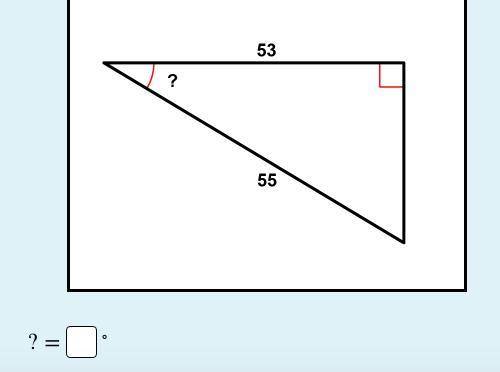 Find the measure of the indicated angle to the nearest degree. Thanks.