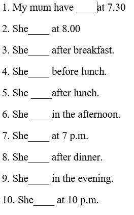 Help Please! 1)Write 10 sentences using “Object” in a sentence. 2)• Change the verbs to their Prese
