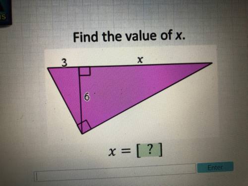 Find the value of x.... please help!