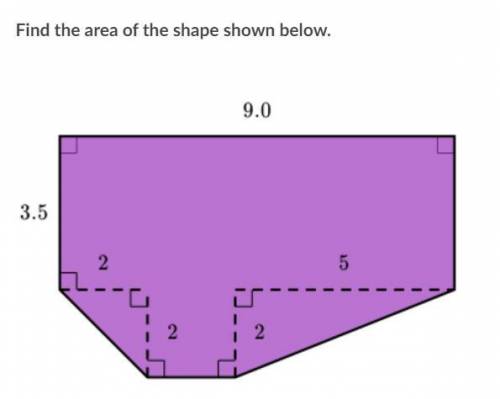 Find the Area of this shape
