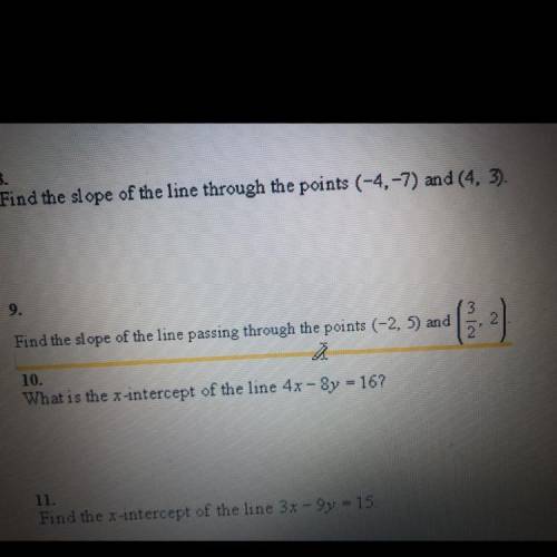 Can someone answer the underlined question? (number 9)