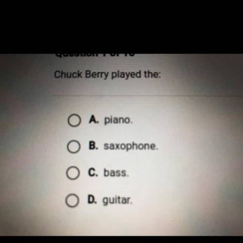 Chuck Berry played the: