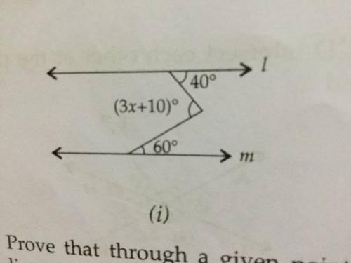 In the figure given below L || m .find the value of x