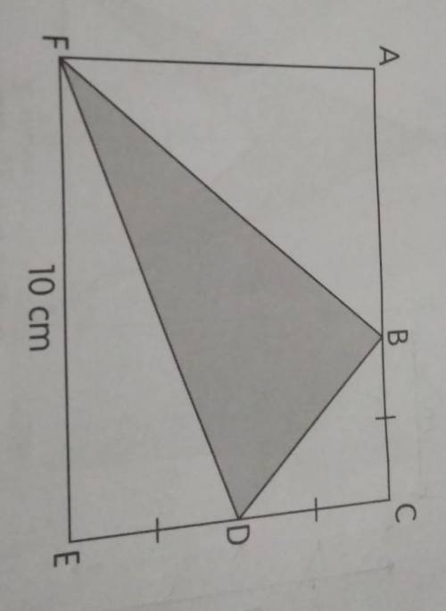 (Pls do solution or take picture)In the figure, ACEF is a rectangle and BC = CD DE The area of rect