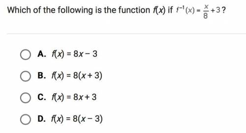 Which of the following is the function of f(x)?