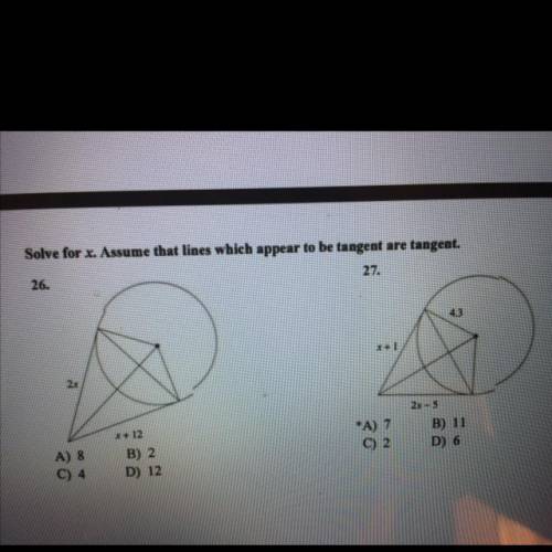 Pls answer with full work shown #26 and 27