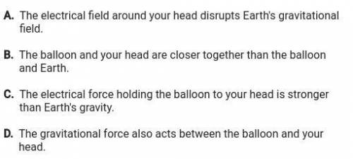 if you rub a balloon on your hair, it becomes charged, and as a result It can stick to your head wi