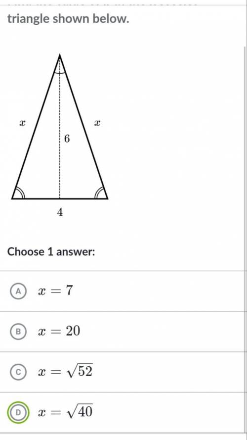 What is the value of x plz help