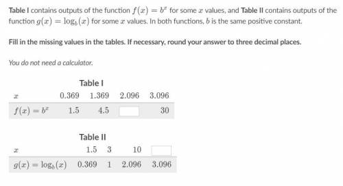 PLZ HELP QUICK!!! - Fill in the missing values in the tables. If necessary, round your answer to th