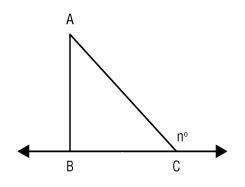 PLZ HELP!! In the following figure, triangle ABC is a right triangle, and mA = 42°. Find the value