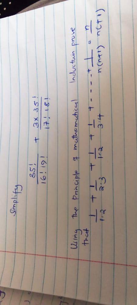 Simplify the first question and use the mathematical induction to prove the second question