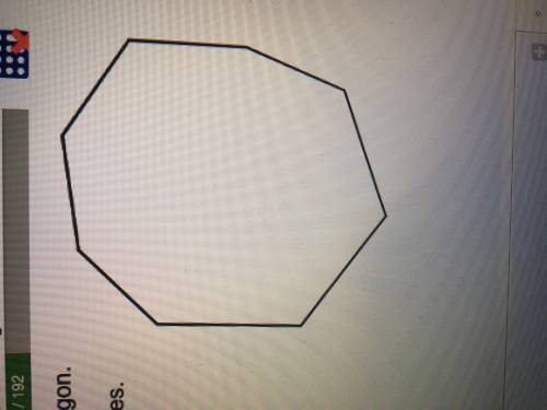 The diagram shows an irregular octagon. Work out the sum of the interior angles.