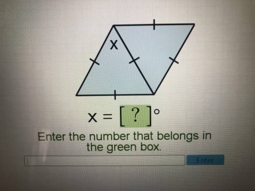 What is x? The angle x