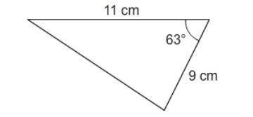 What is the area of this triangle? Enter your answer as a decimal in the box. Round only your final
