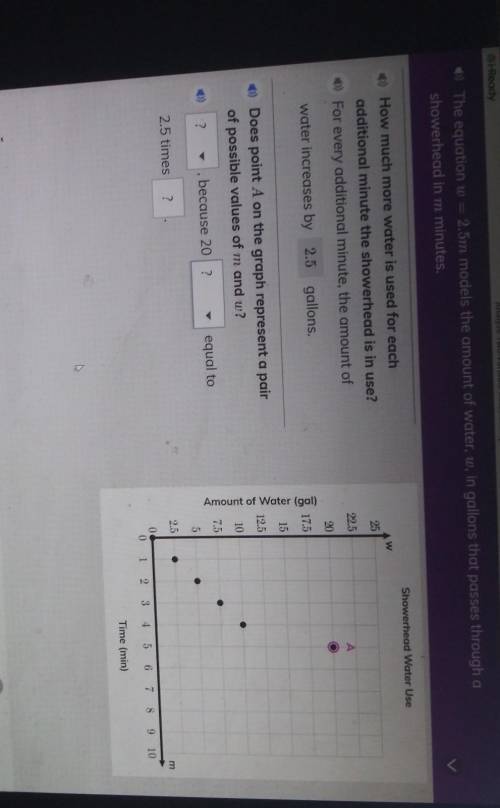 Does point A on the graph represent a pair of possible values of m and w?

Yes or no because 20 is