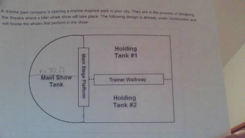 (OFFERING ALL THE POINTS I HAVE) Word Problem. Please help!! Part 1 of problem: The main tank has a