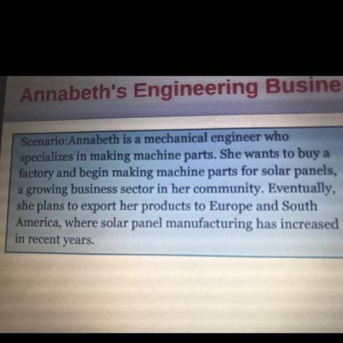 What is the best business organization for annabeth’s new company?

a corporation, because she wil