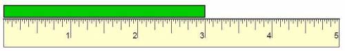 Reading a Tape Measure
Measure the green bar using the provided image of a tape measure