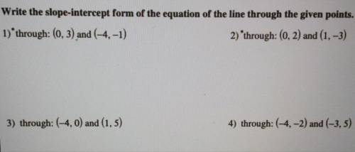 Can someone turn this into slope intercept form please ?? thank you .