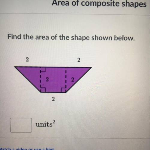 Find the area of the shape shown below.

2
2
nd
2
Need help Plz hurry and answer!!!