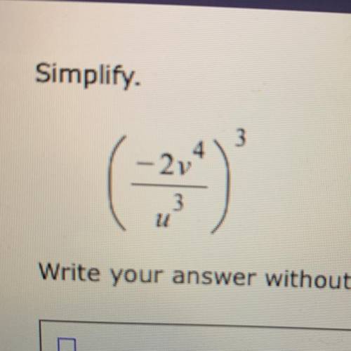 Simplify.
Problem in picture. need help.