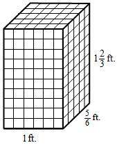 PUT THE RIGHT ANSWERS The given right rectangular prism is composed of small cubes. Find the f
