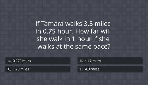 How far would she have walked if she kept the same pace?
