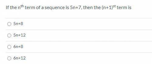 How does one solve for the n+1st term with the nth term of a sequence