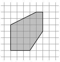 Find the area of the irregularly-shaped hexagon below