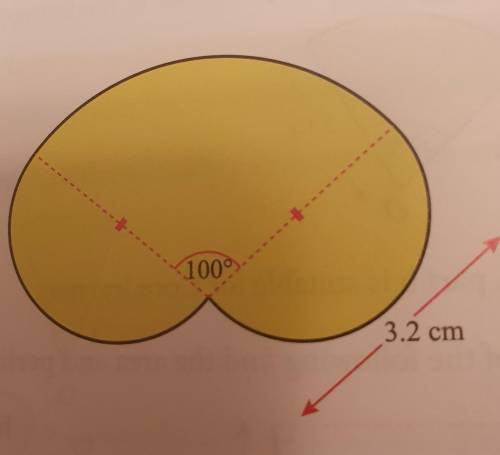 Can someone explain to me how to find the perimeter and area of this shape? The results should be P