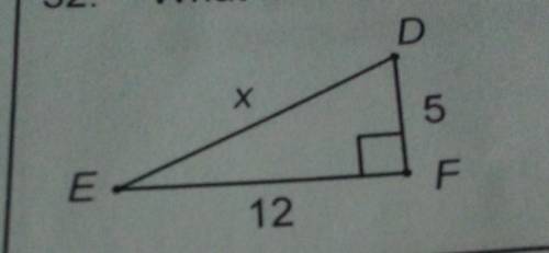 32.What is the value of x for ∆DEF?HELP! Answer if you can!!