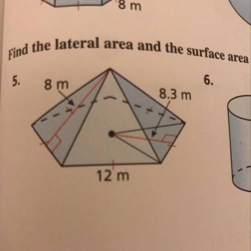 ITS REALLY IMPORTANT

can somebody please explain how to find the surface and lateral area please