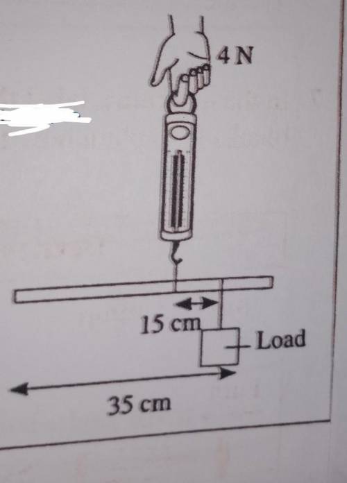 PLEASE HELP ME 

if the distance of load from hinge and spring balance are 35 cm and 15