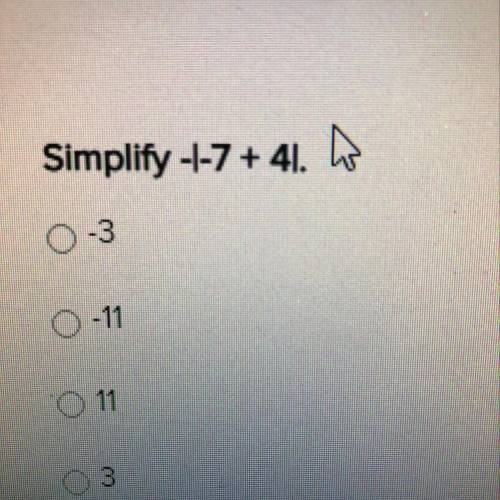 Simplify -1-7 +41. N