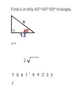 SOSFind X in the 45 -45 -90 triangle.