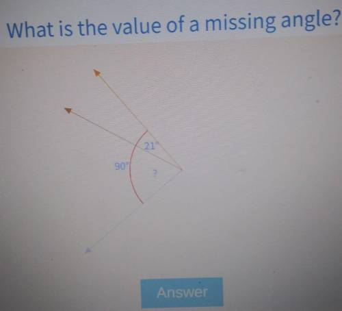 Please Help quick!!! What is the value of a missing angle?