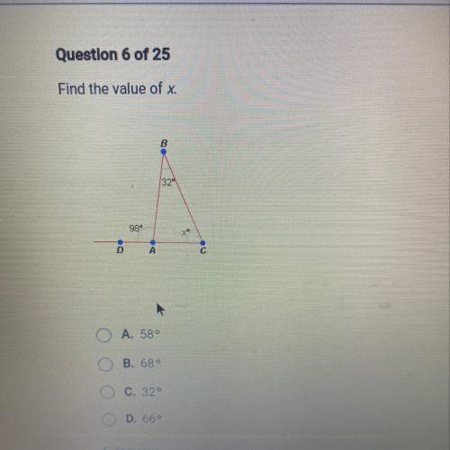 Find the value of X?￼