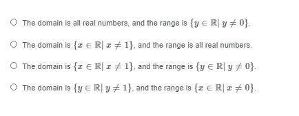 Can someone please help I don't understand. Determine the domain and range of the following functio