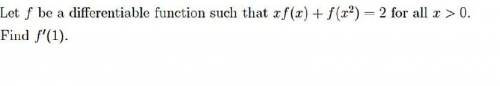 Math- Differentiation . Could you help me to solve this question?