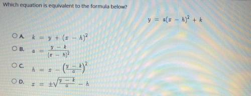 Which equation is equivalent to the formula below?