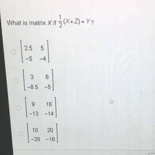 What is matrix X ir 3(x+2)=Y?
Help pls
