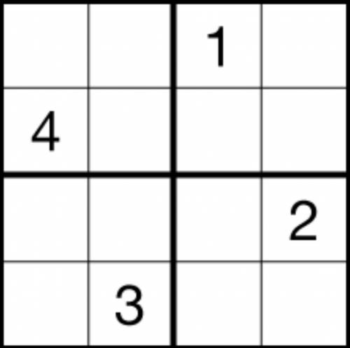 Solve this plz. It’s 4x4 sudoku