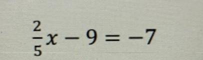 Solve the equation for X (If possible please show work)